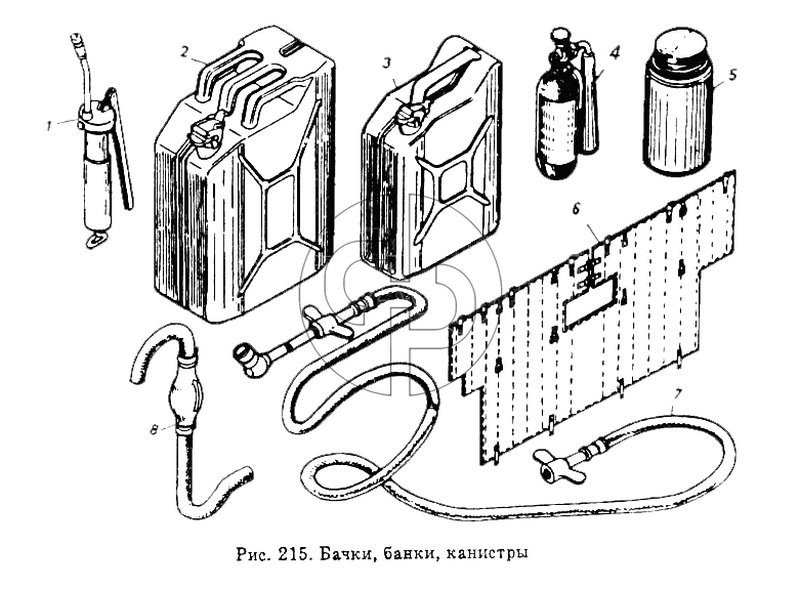 Бачки, банки, канистры (№1/09021/21 на схеме)