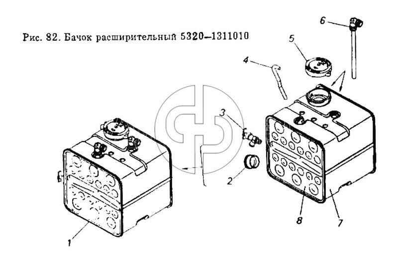 Бачок расширительный (№1 на схеме)