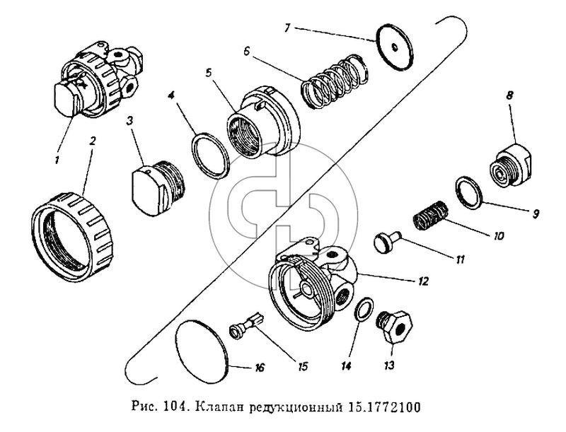 Клапан редукционный (№14 на схеме)