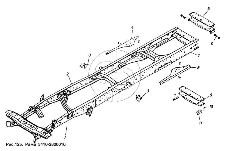 Рама 5410-2800010 (№6 на схеме)