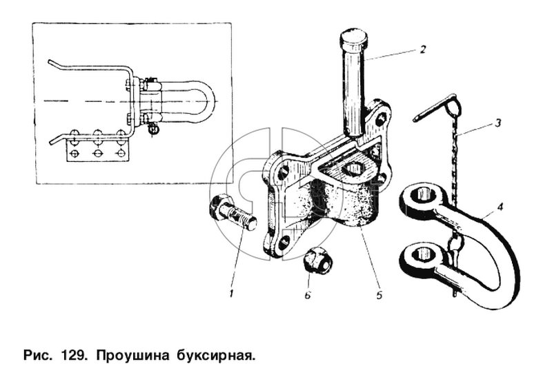 Проушина буксирная (№1 на схеме)