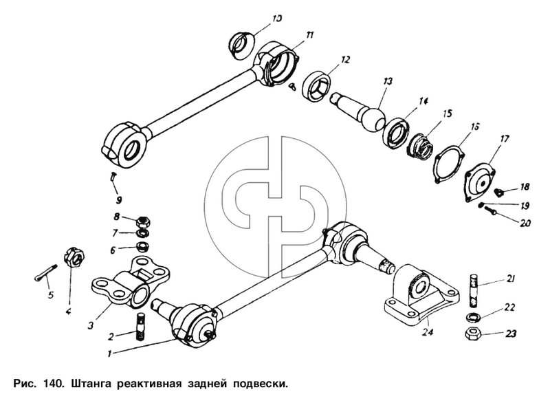 Штанга реактивная задней подвески (№12 на схеме)