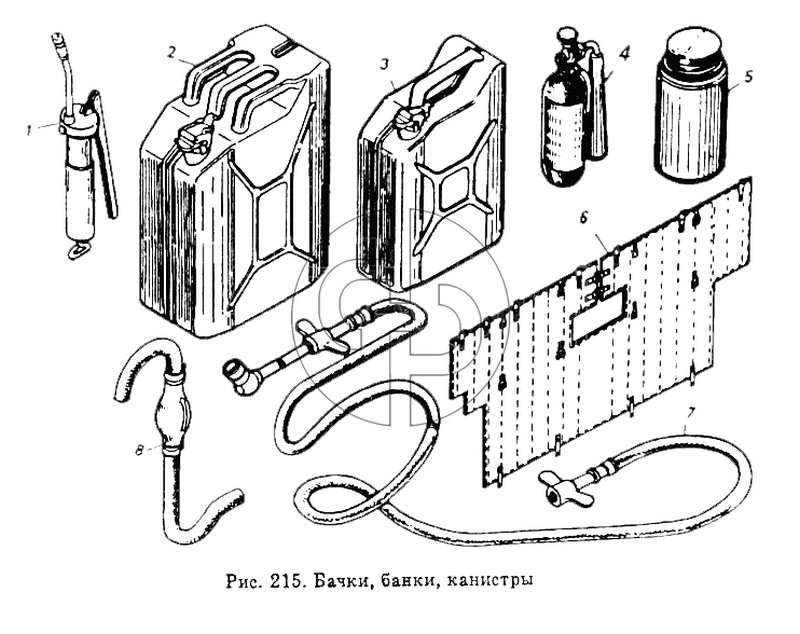 Бачки, банки, канистры (№1/09021/21 на схеме)