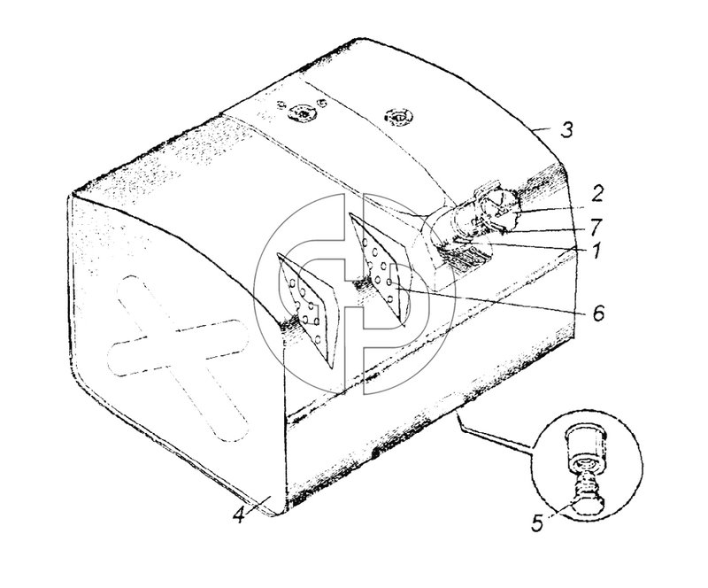 Бак топливный (№5 на схеме)
