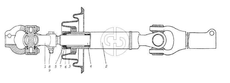 Вал карданный (№3 на схеме)