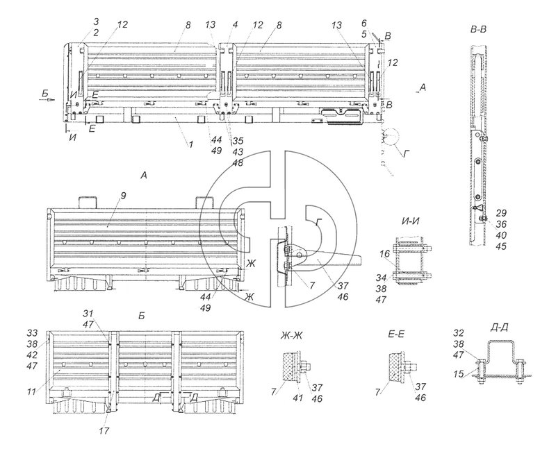 43501-8500010-81 Платформа (№7 на схеме)