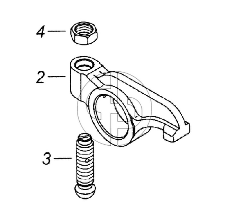 7406.1007140 Коромысло клапана (№3 на схеме)