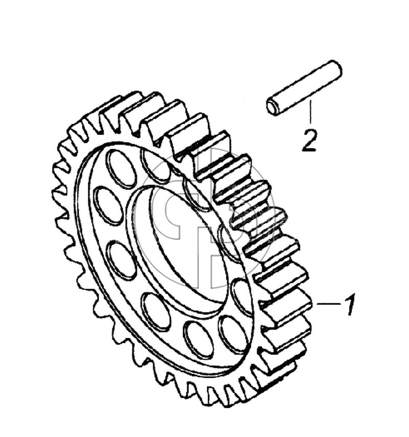 7406.1005031 Шестерня коленчатого вала (№1 на схеме)