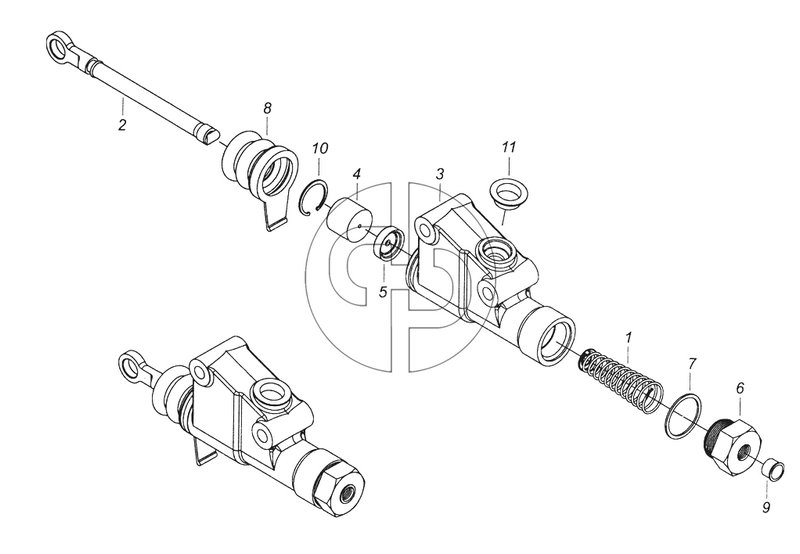 5320-1602512 Главный цилиндр (№2 на схеме)