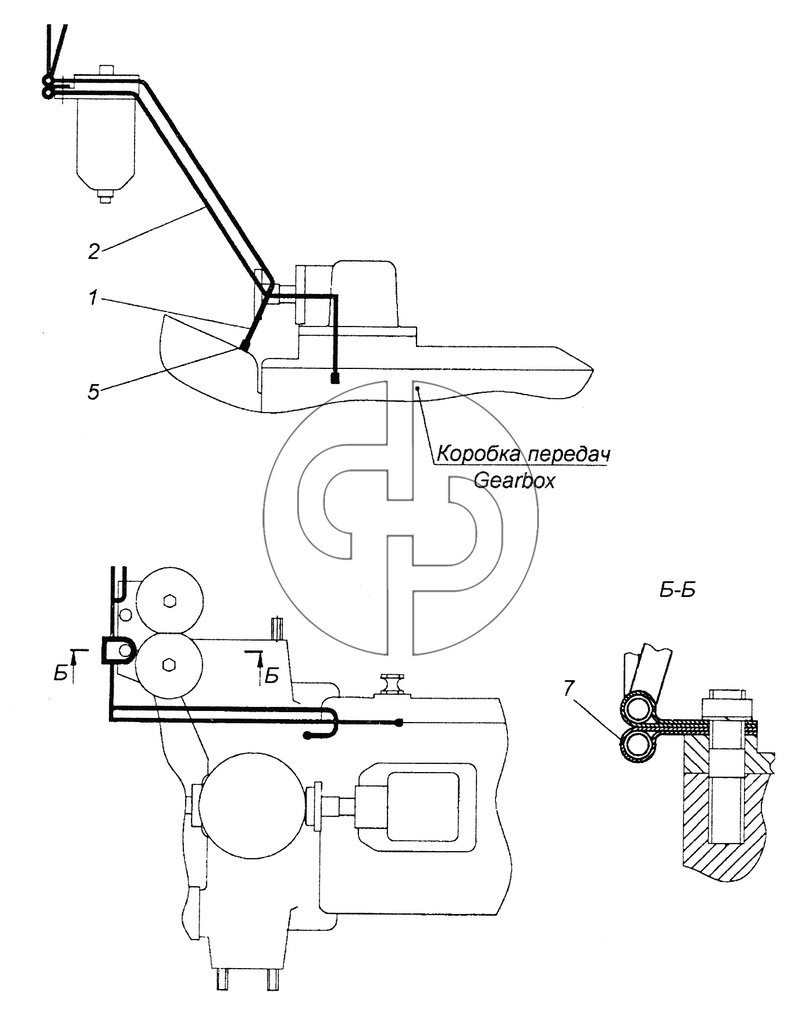4326-1600300 Установка вентиляционных трубок коробки передач (№5 на схеме)