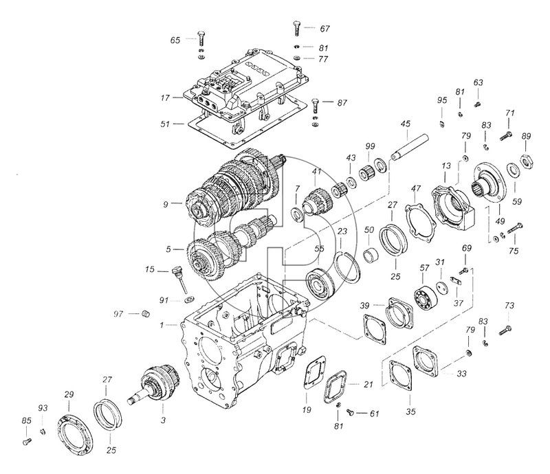 152.1700156 Коробка передач (№43 на схеме)