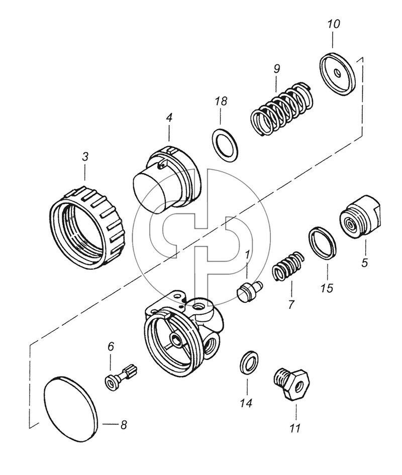 15.1772100 Редукционный клапан управления механизмом переключения (№14 на схеме)