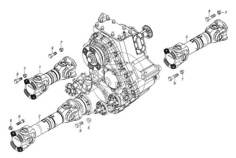 43501-2200001-10 Установка карданных валов (№3 на схеме)