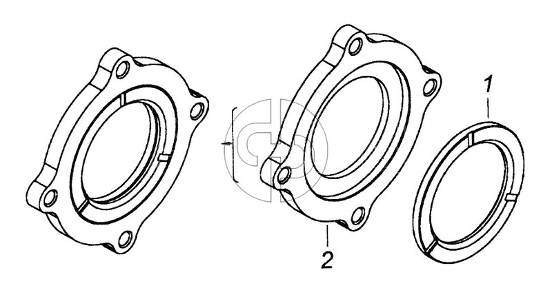 4310-2304128 Кольцо упорное кулака шарнира полуоси (№1 на схеме)