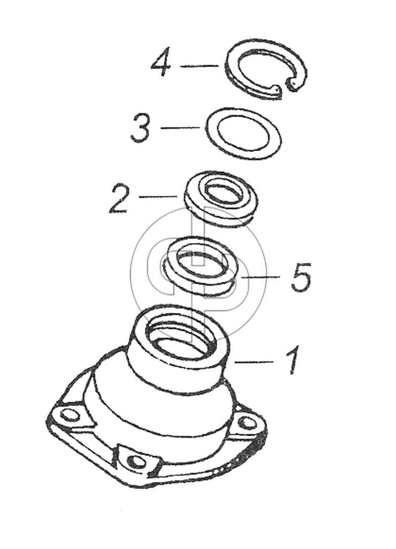 4310-3401720 Крышка корпуса с манжетами (№5 на схеме)