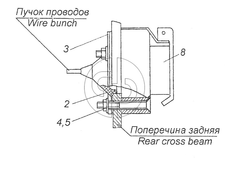 43114-3723002 Установка розетки переносной лампы (№5 на схеме)