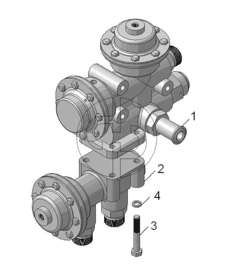 №2 (45143 - 182-8607005  Блок гидрораспределителей)