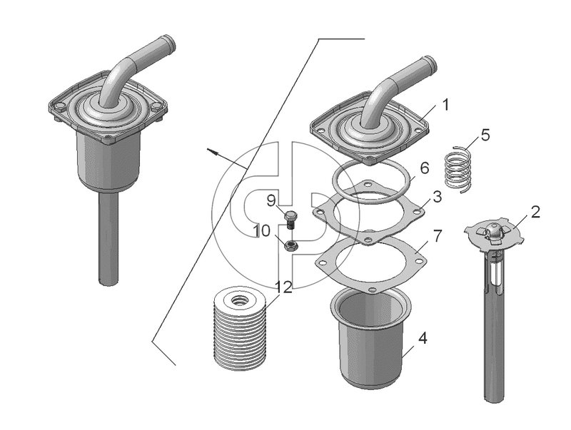 5511-8608310 Фильтр маслобака (№12 на схеме)