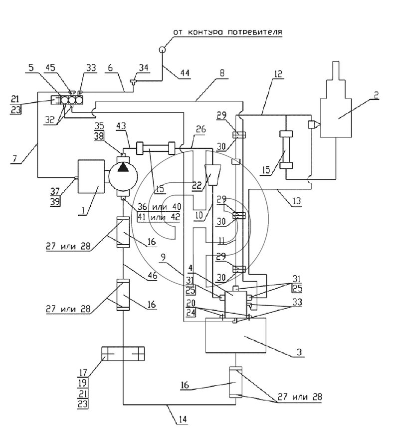 Гидросхема - 1 (№45 на схеме)