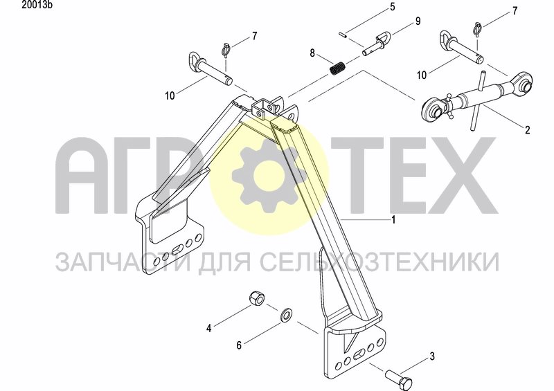 Чертеж DA-SEEDER HITCH