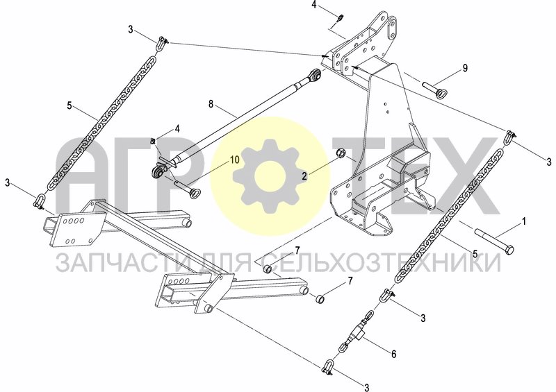 Чертеж MECH. SEEDER HITCH