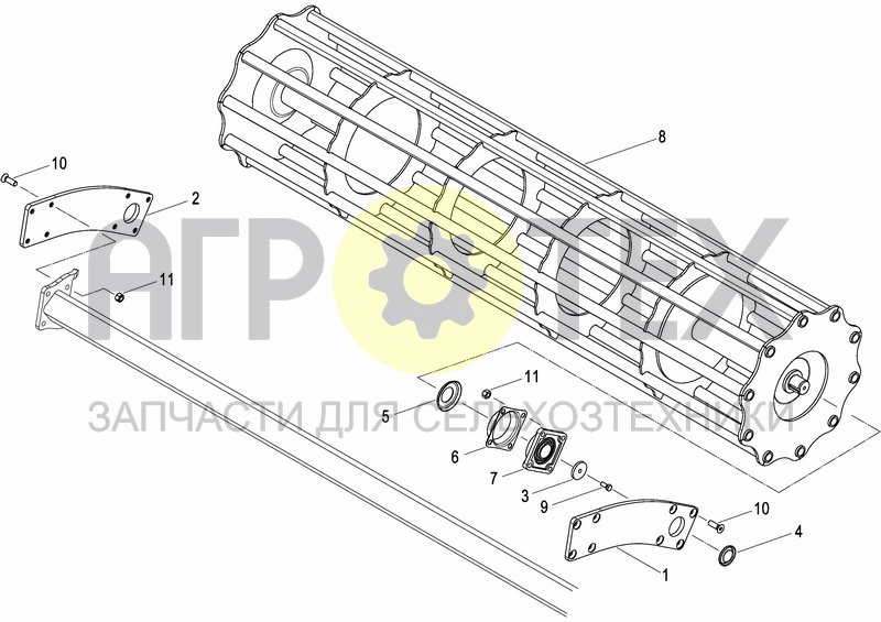 Чертеж FRONT HITCHING KIT