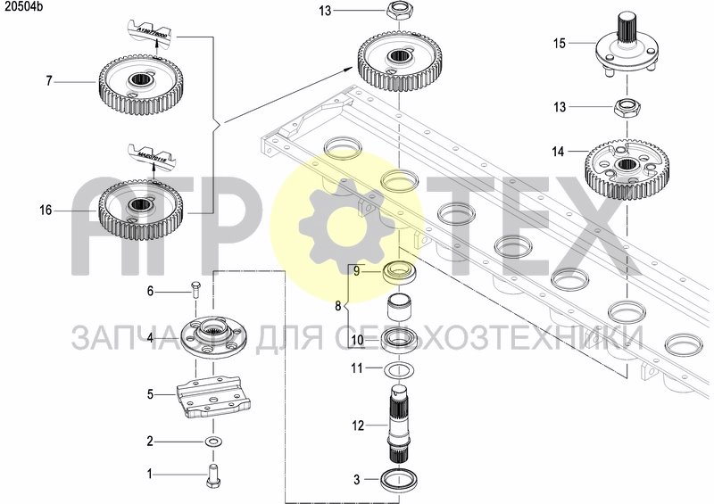 Чертеж CASING AND TRANSMISSION