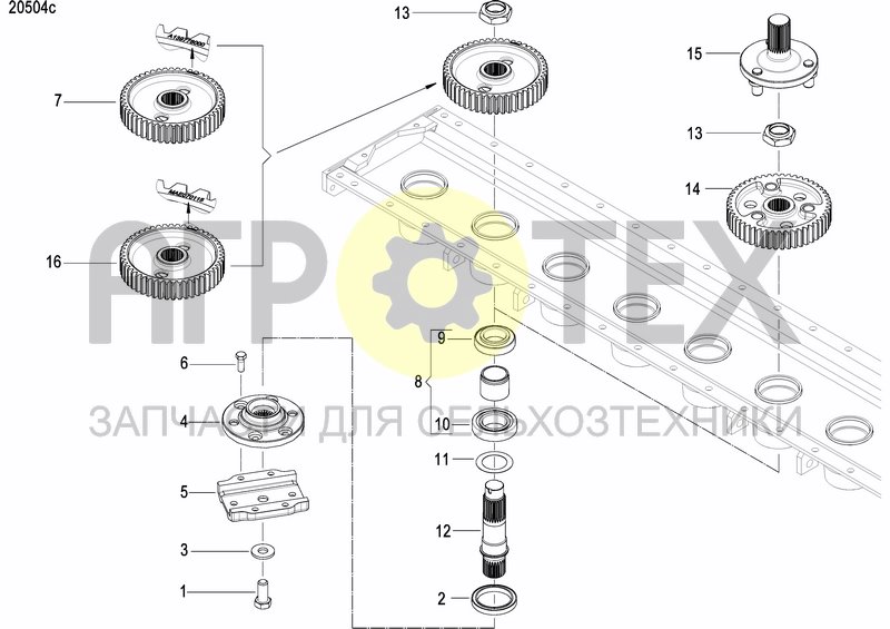 Чертеж CASING AND TRANSMISSION