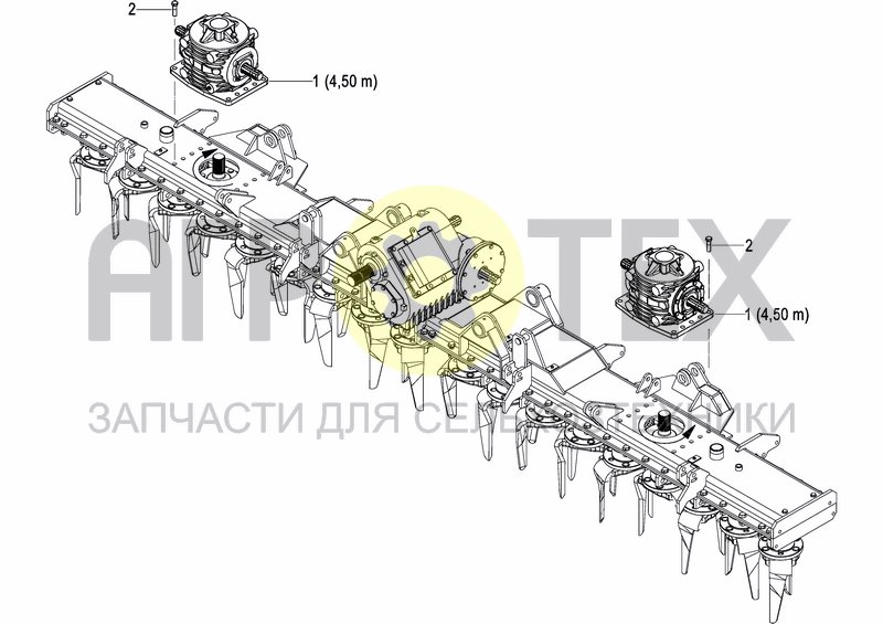 Чертеж LATERAL GEARBOX