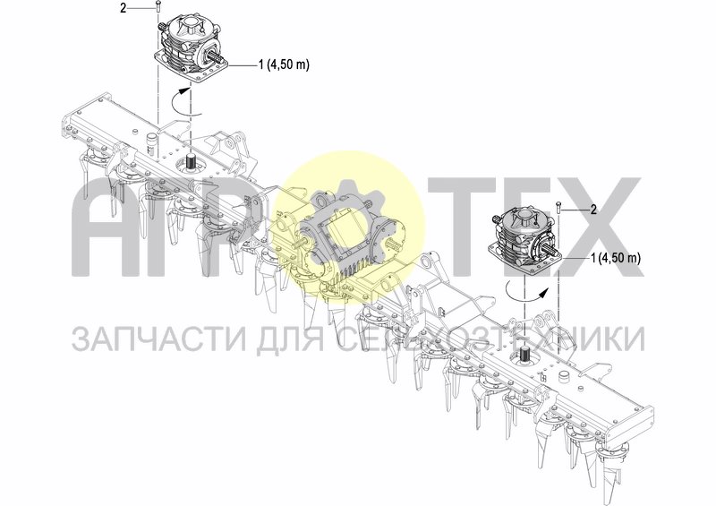 Чертеж LATERAL GEARBOX