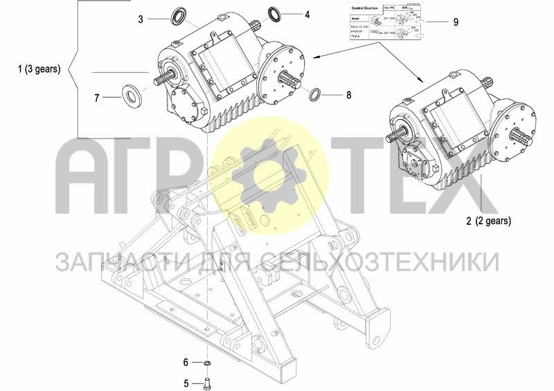 Чертеж CENTRAL GEARBOX