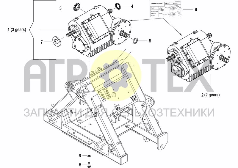 Чертеж CENTRAL GEARBOX