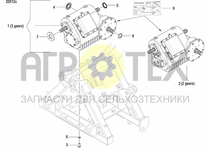 Чертеж CENTRAL GEARBOX