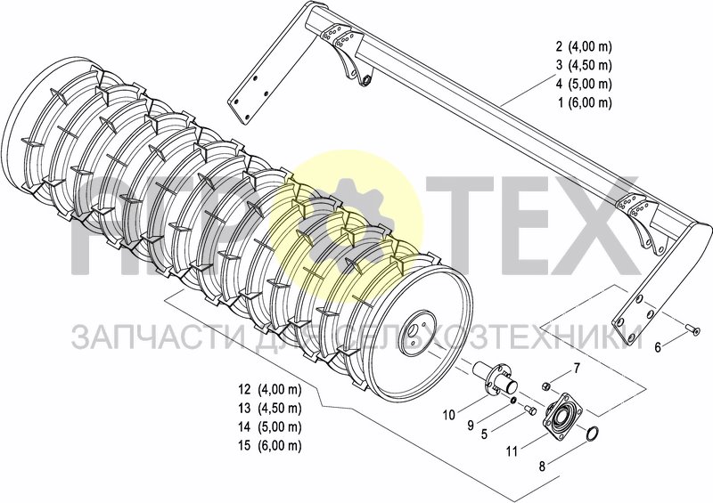 Чертеж CRACKER PACKER ROLLER