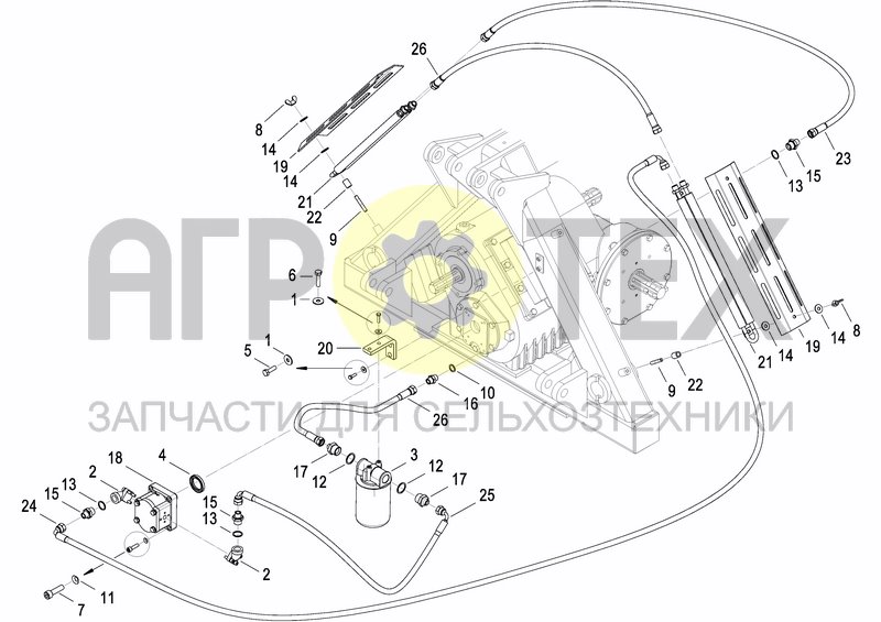 Чертеж OIL COOLER SYSTEM