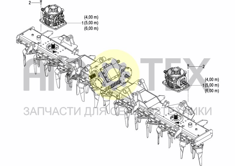 Чертеж LATERAL GEARBOX