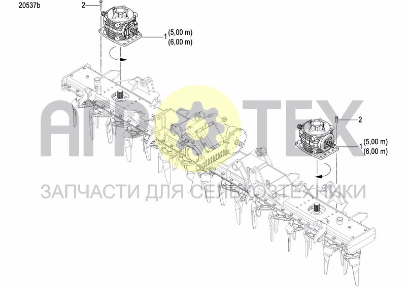 Чертеж LATERAL GEARBOX