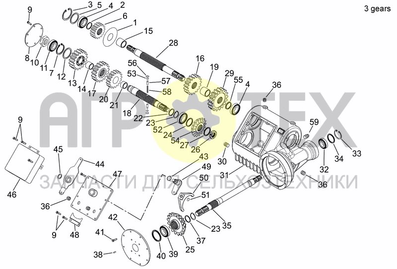 Чертеж CENTRAL GEARBOX