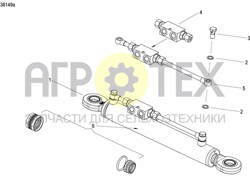 Чертеж DISC MARKER DOUBLE HYDR. FOLDABLE