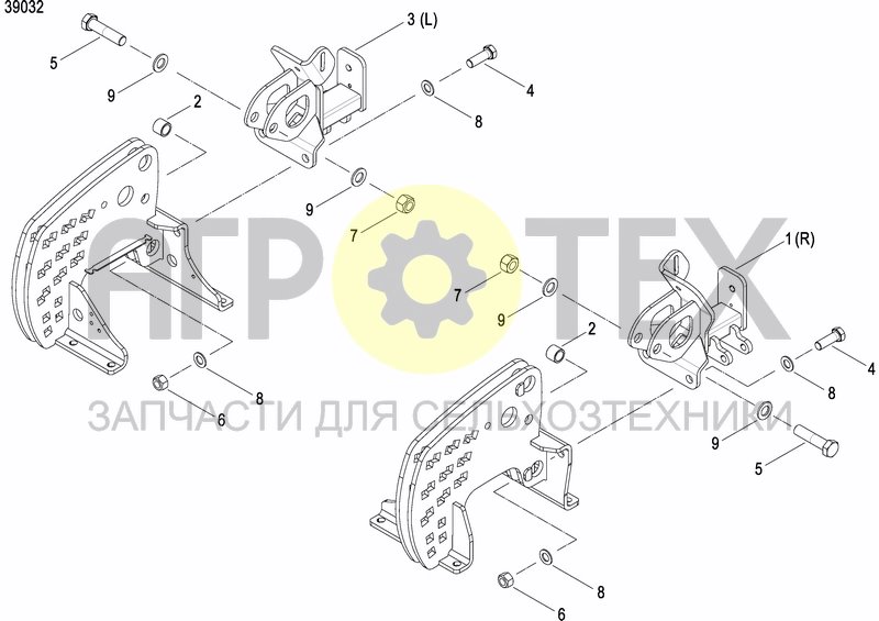 Чертеж DISC MARKER SINGLE HYDR.FOLDABLE