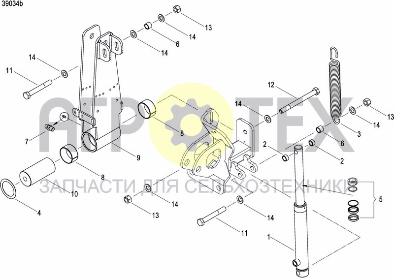 Чертеж DISC MARKER SINGLE HYDR.FOLDABLE