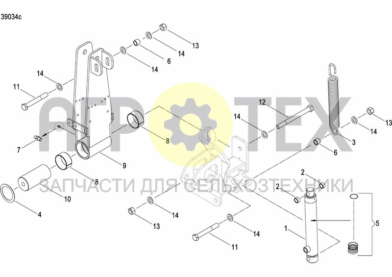 Чертеж DISC MARKER SINGLE HYDR.FOLDABLE