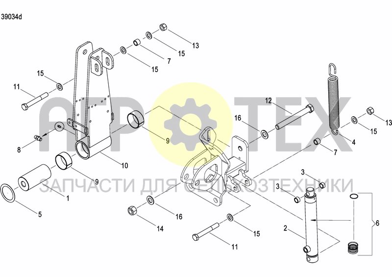 Чертеж DISC MARKER SINGLE HYDR.FOLDABLE