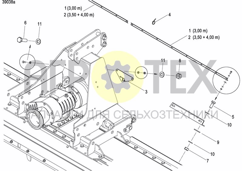 Чертеж DISC MARKER SINGLE HYDR.FOLDABLE