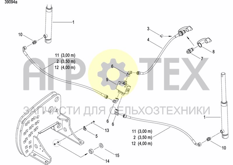 Чертеж DISC MARKER SINGLE HYDR.FOLDABLE