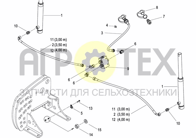 Чертеж DISC MARKER SINGLE HYDR.FOLDABLE