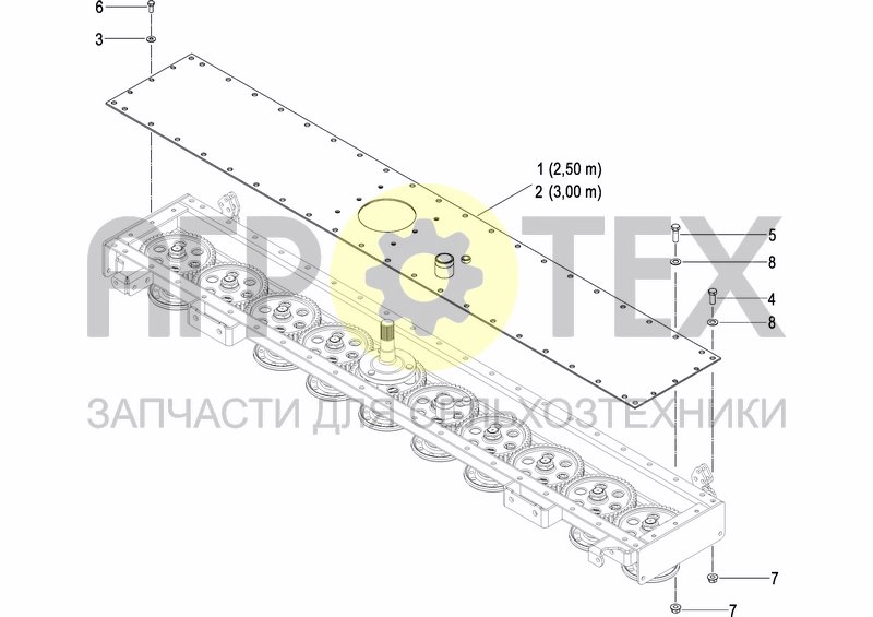 Чертеж FRAME AND TRANSMISSION