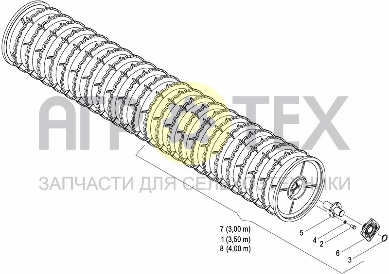 Чертеж CRACKER PACKER ROLLER