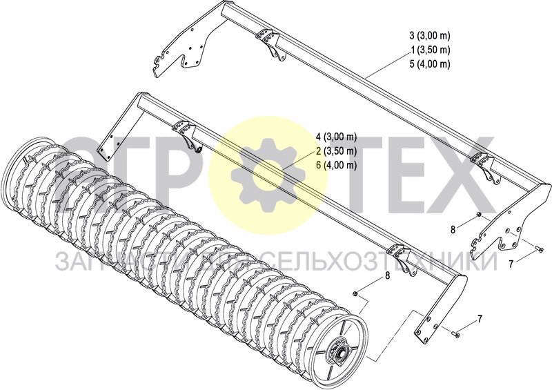 Чертеж CRACKER PACKER ROLLER