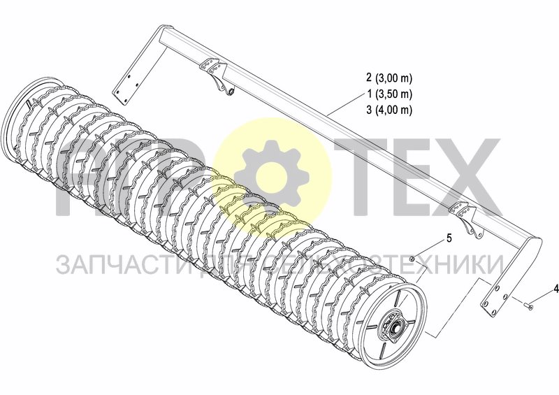 Чертеж CRACKER PACKER ROLLER